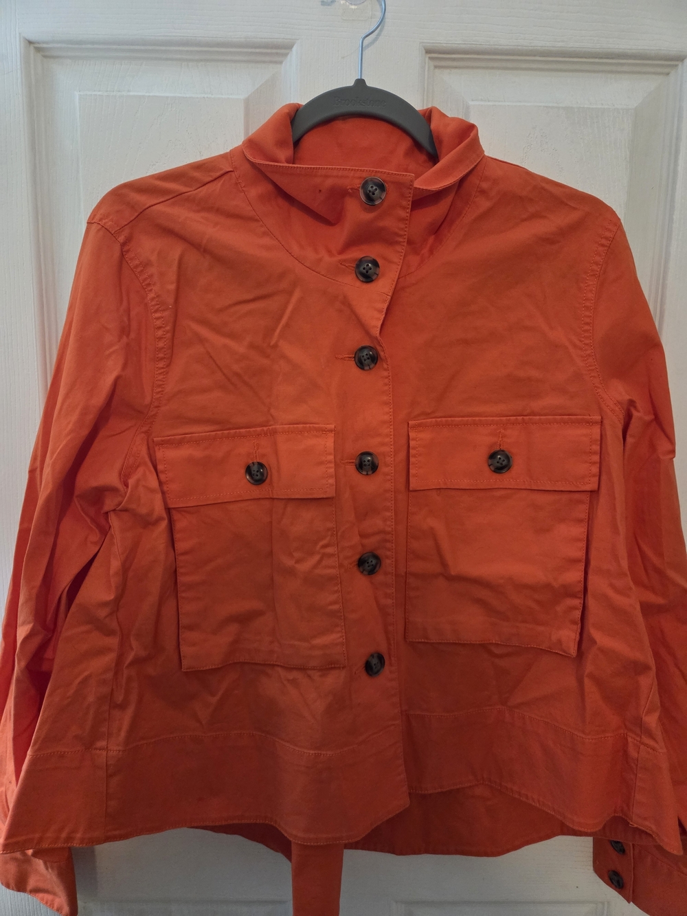 CAbi Orange Utility Button-Front Jacket - Picture 3 of 3